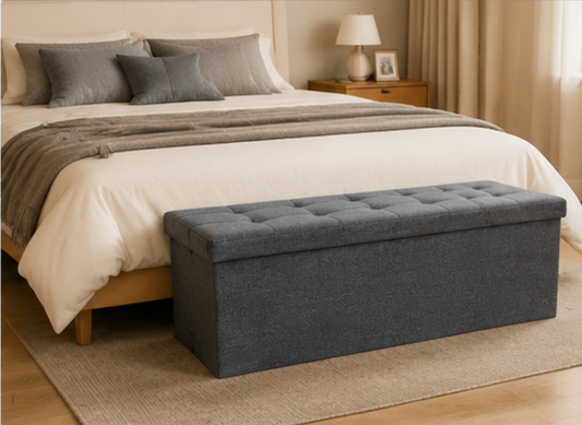 Foldable Storage Ottoman Bench — Style Meets Function