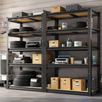 ZEUKMXOO Heavy Duty Garage Shelving Unit - 72In Adjustable Storage Shelves, 5-Tier Shelf Rack organizer for Storage and Organization