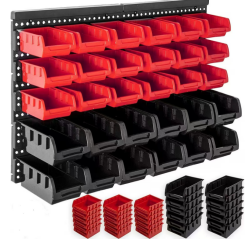 ZEUKMXOO-🧰 Stackable Parts Storage Bins System 30pc