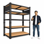 ZEUKMXOO 78"H Heavy Duty Storage Shelves, 5-Tier Adjustable Garage Shelving Unit with Dual-Sided Pegboard, Industrial Metal Rack for Warehouse, Basement, Kitchen & Pantry Organization