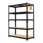 ZEUKMXOO 2250LBS Garage Shelving Unit, 5-Tier Adjustable Metal Storage Shelves, Heavy Duty Shelf Rack for Basement, Garage, Pantry, Warehouse, Kitchen （72" H*36" W*16" D）