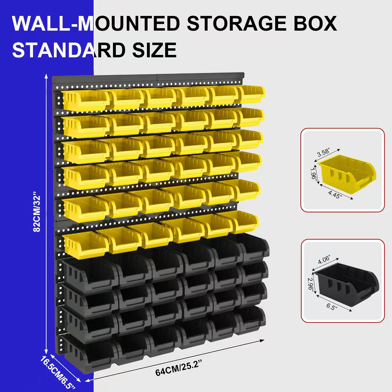ZEUKMXOO-🧰 Stackable Parts Storage Bins System 60pc