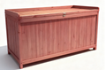 ZEUKMXOO Wooden Outdoor Storage Box with Extendable Shelf Support