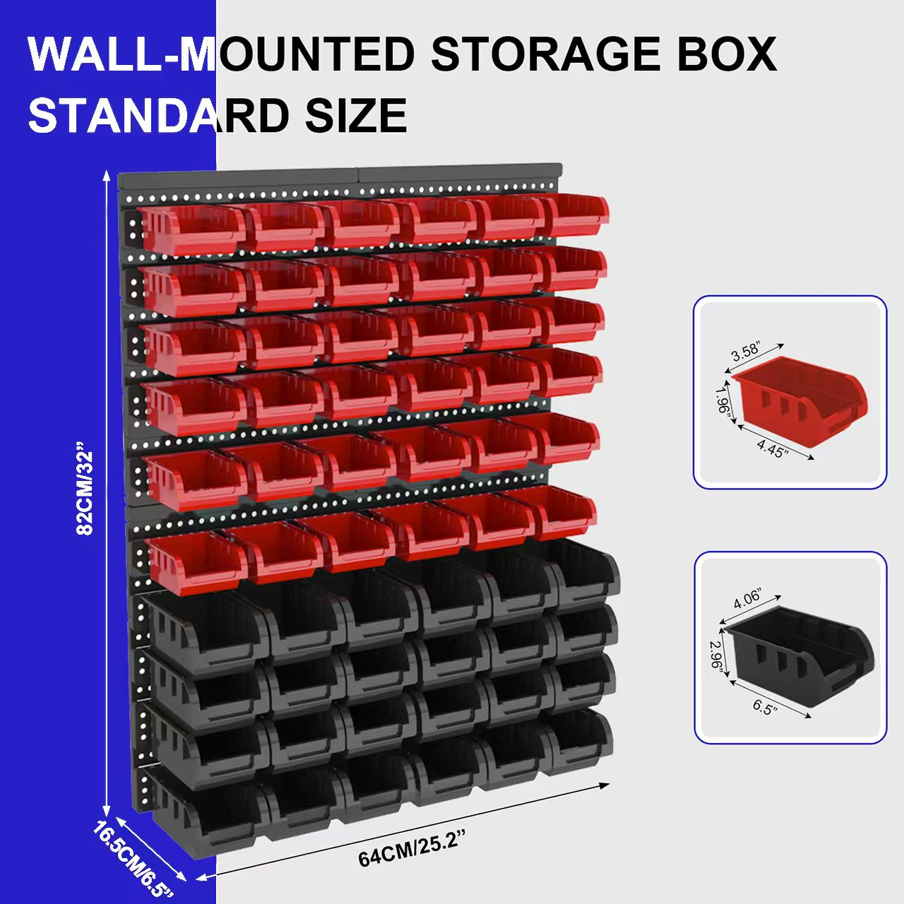 ZEUKMXOO-🧰 Stackable Parts Storage Bins System 60pc