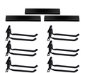 ZEUKMXOO Garage Hook Set (9-Piece Pegboard Organizer)