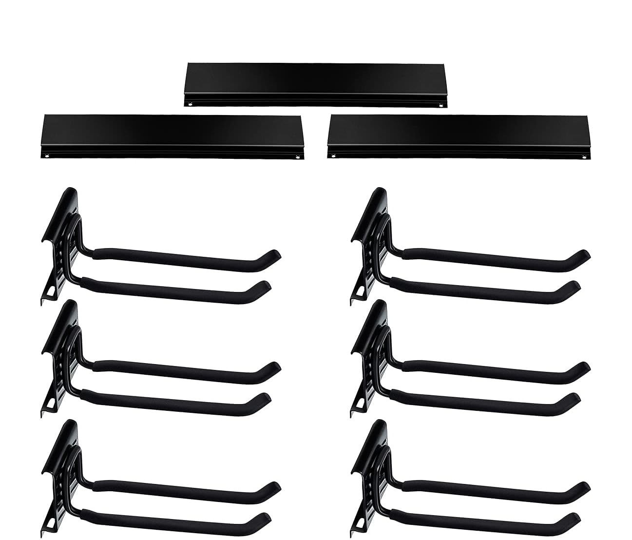 ZEUKMXOO Garage Hook Set (9-Piece Pegboard Organizer)