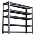 ZEUKMXOO 3025LBS Garage Shelving, 5 Tier Heavy Duty Shelves for Storage, Adjustable Metal Shelving for Warehouse Garage Basement Pantry, 55" W x 24" D x 84" H,Black