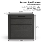 ZEUKMXOO 35 Gallon Waterproof Outdoor Deck Box, UV-Resistant Storage Chest for Patio Cushions, Pillows & Package Deliveries, All Weather for Garden, Porch and Indoor, Black