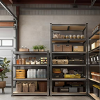 ZEUKMXOO Heavy Duty Garage Shelving Unit - 72In Adjustable Storage Shelves, 5-Tier Shelf Rack organizer for Storage and Organization