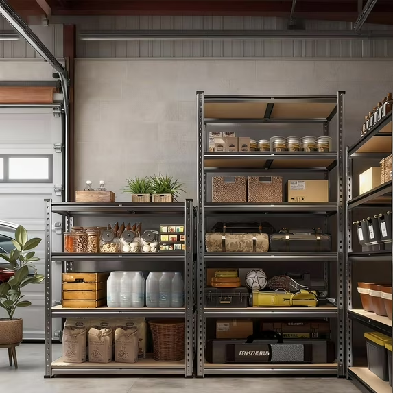 ZEUKMXOO Heavy Duty Garage Shelving Unit - 72In Adjustable Storage Shelves, 5-Tier Shelf Rack organizer for Storage and Organization