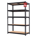ZEUKMXOO 2400LBS Garage Shelving Unit, 60"H*27.5"W*11.8"D Adjustable Storage Shelves, 5-Tier Heavy Duty Shelf Rack for Basment, Garage, Pantry, Warehouse, Kitchen