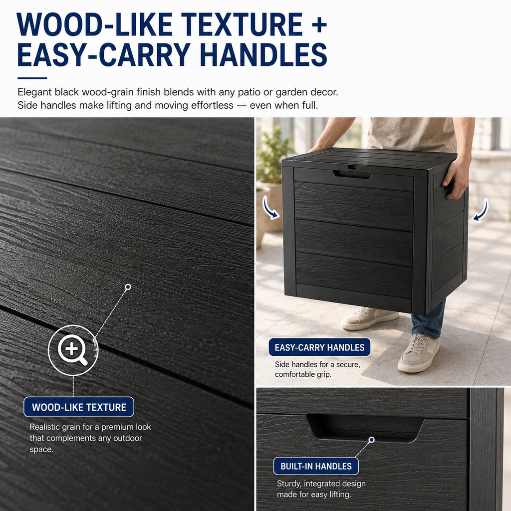 Nnovaroom 35-Gallon Outdoor Storage Deck Box