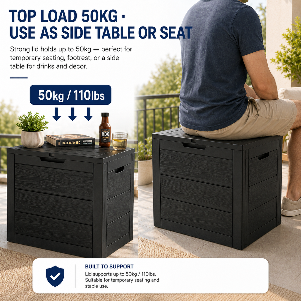 Nnovaroom 35-Gallon Outdoor Storage Deck Box