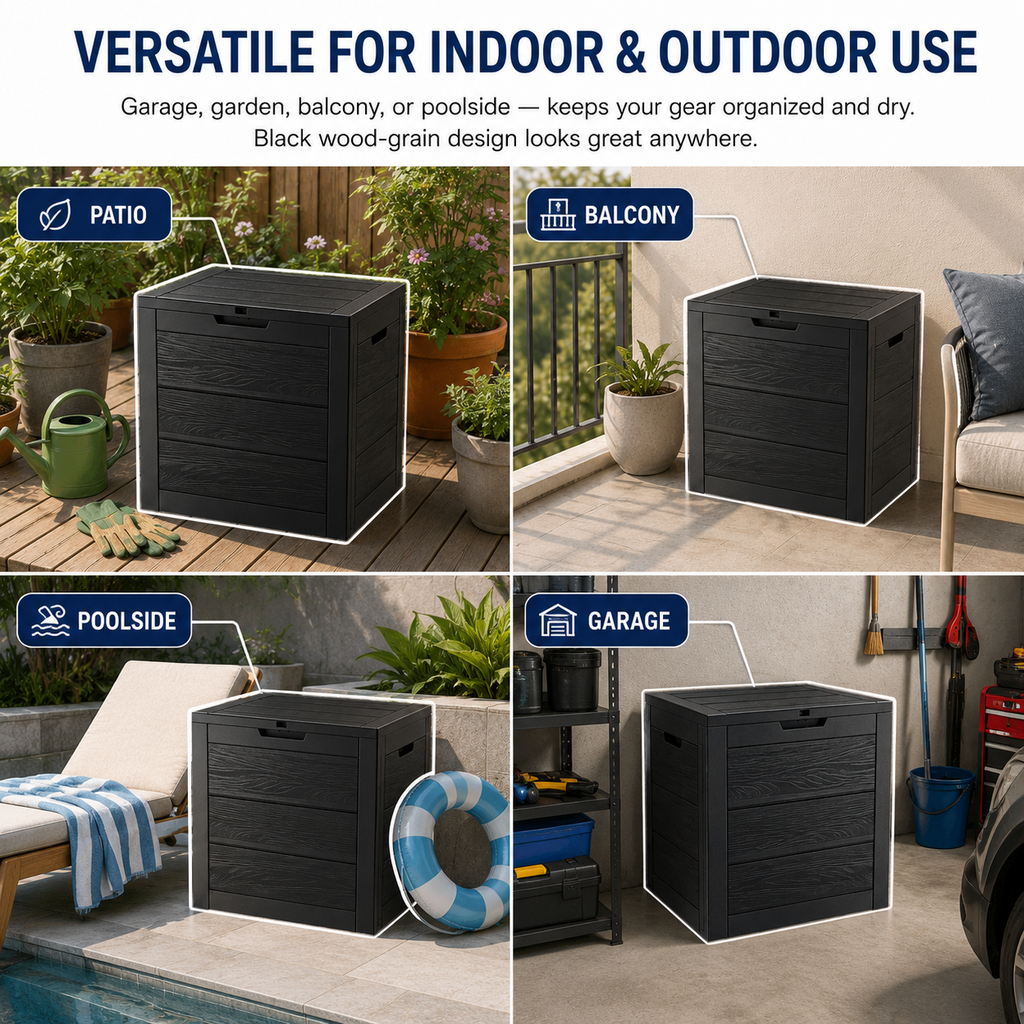 Nnovaroom 35-Gallon Outdoor Storage Deck Box