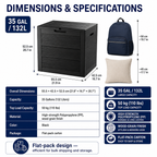 Nnovaroom 35-Gallon Outdoor Storage Deck Box