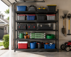 Heavy Duty Metal Storage Shelf for Maximizing Garage Storage Space
