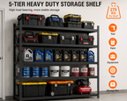 Heavy Duty Metal Storage Shelf for Maximizing Garage Storage Space