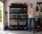 Heavy Duty Metal Storage Shelf for Maximizing Garage Storage Space