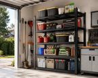 Heavy Duty Metal Storage Shelf for Maximizing Garage Storage Space
