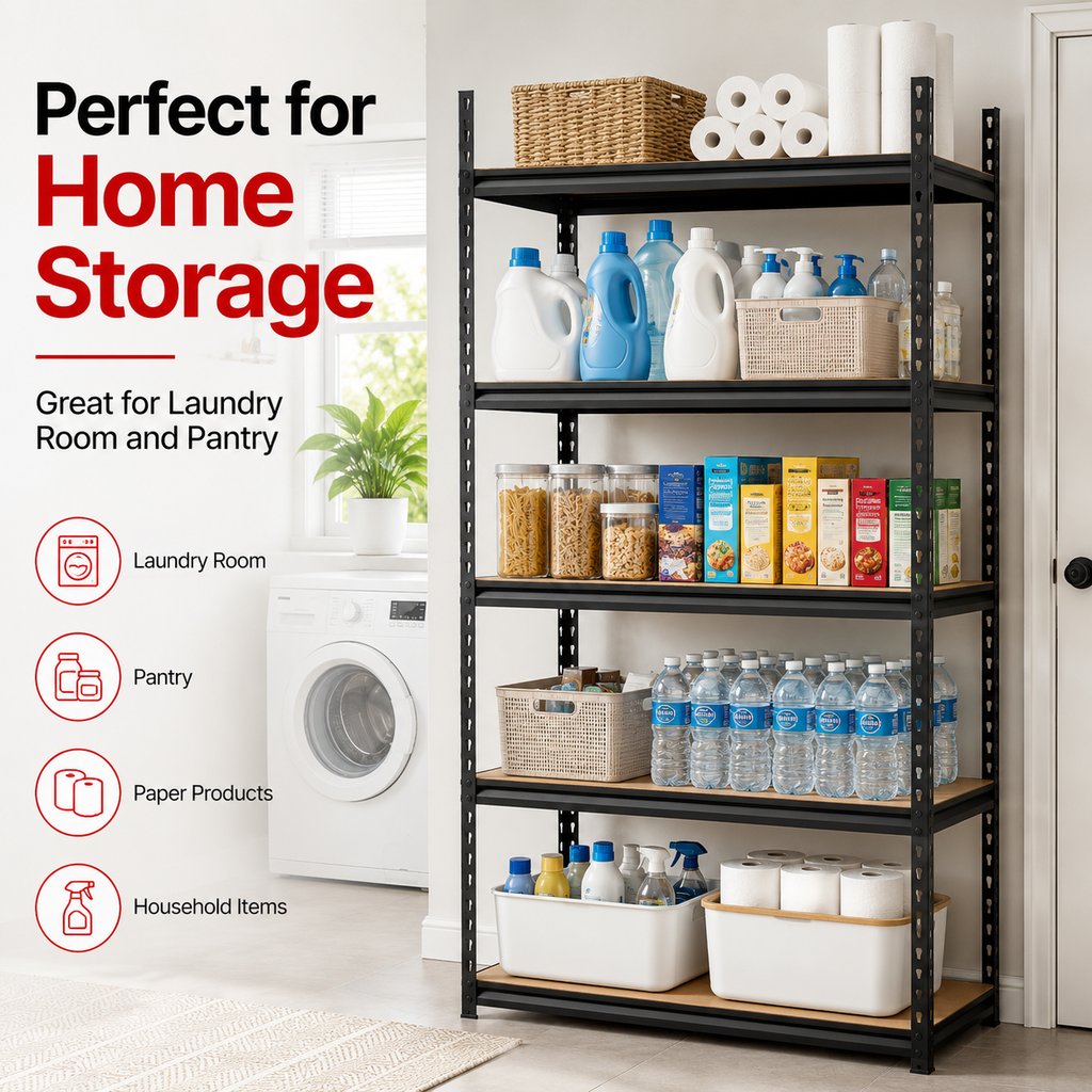 🧱 Heavy-Duty 5-Tier Garage Storage Rack