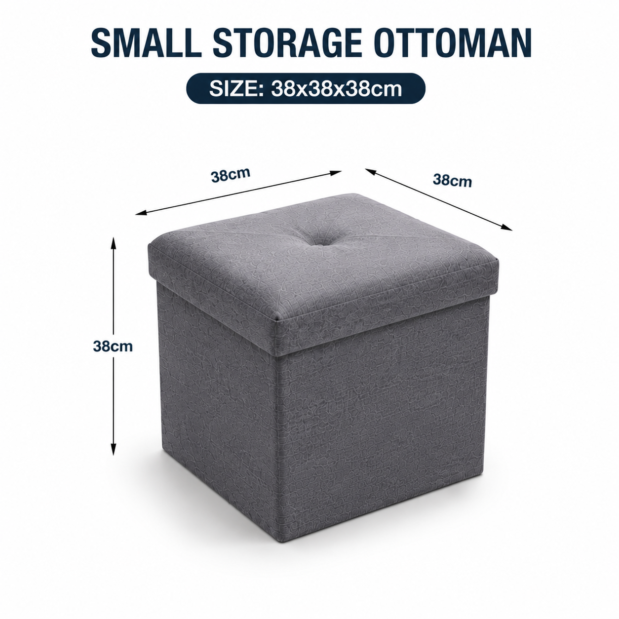 Foldable Storage Ottoman Bench — Style Meets Function