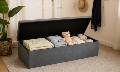 Foldable Storage Ottoman Bench — Style Meets Function