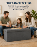ZEUKMXOO-Foldable Storage Ottoman Bench — Style Meets Function