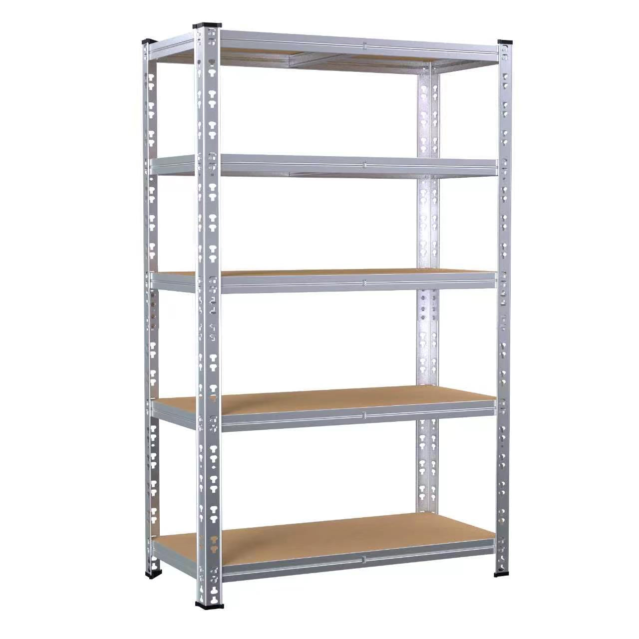 ZEUKMXOO-🧱 5-Tier Adjustable Storage Rack – 180cm Heavy-Duty Garage Shelving Unit