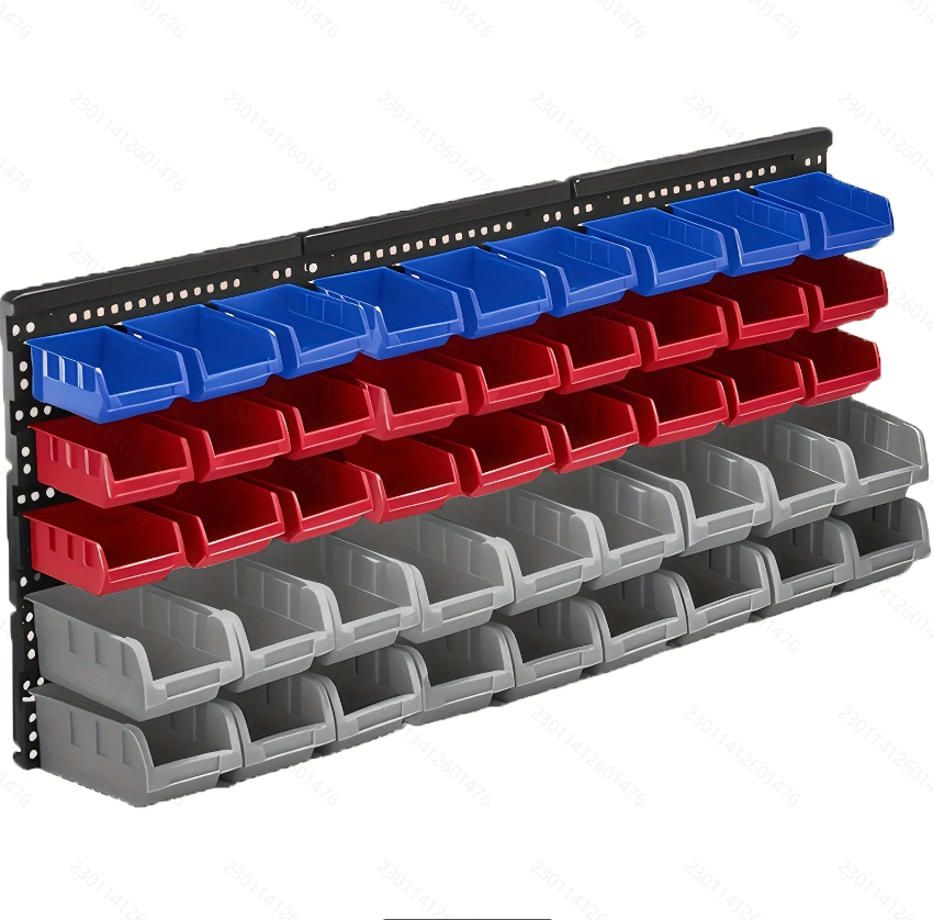 ZEUKMXOO-🧰 Stackable Parts Storage Bins System 45pc