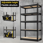 ZEUKMXOO Heavy Duty Garage Shelving Unit - 72In Adjustable Storage Shelves, 5-Tier Shelf Rack organizer for Storage and Organization