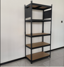 ZEUKMXOO-🧱 Heavy-Duty 5-Tier Steel Storage Rack – 198cm Tall Industrial Shelving Unit